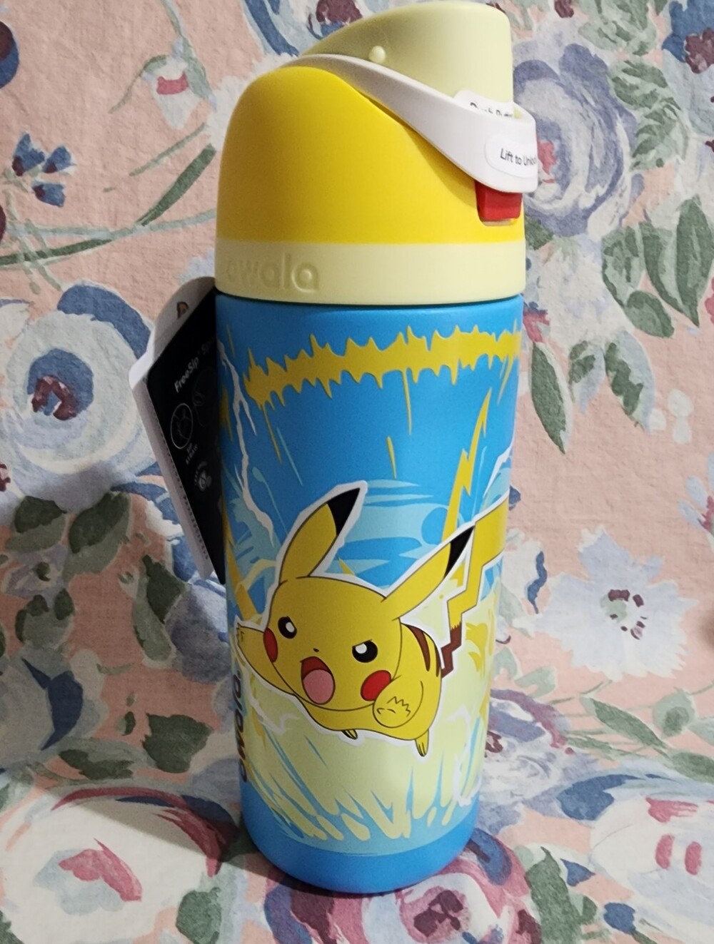 Owala X Pokemon Pikachu I Choose You Water Bottle - Yellow & Blue 16 Oz New